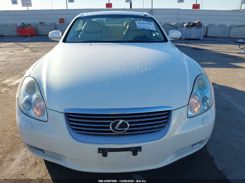 2002 Lexus Sc 430 VIN: JTHFN48Y120025178 Lot: 43887096