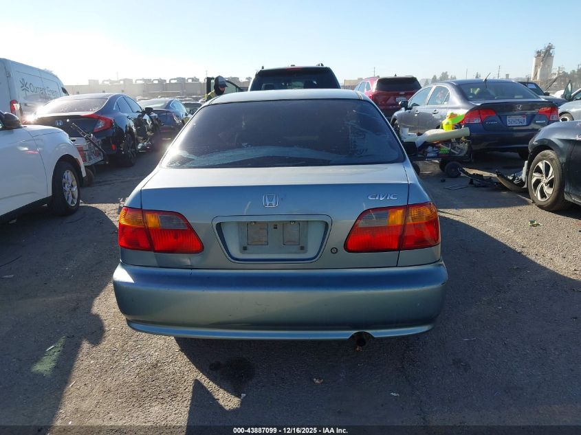 2000 Honda Civic Value Package VIN: 2HGEJ6611YH555585 Lot: 43887099