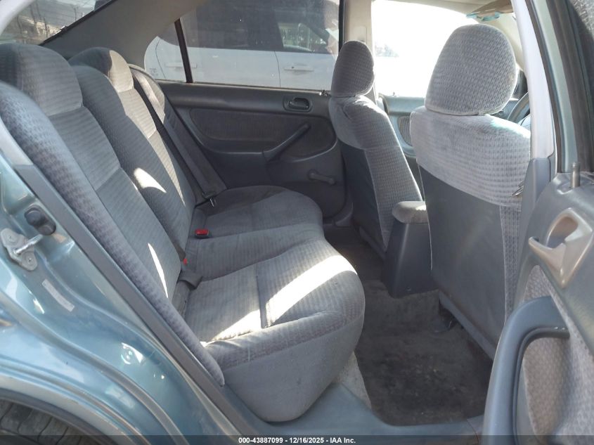 2000 Honda Civic Value Package VIN: 2HGEJ6611YH555585 Lot: 43887099