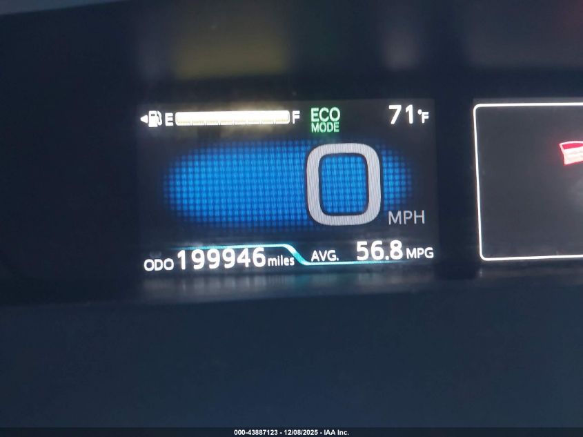 2016 Toyota Prius Three Touring VIN: JTDKARFU7G3006567 Lot: 43887123