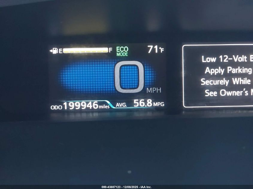 2016 Toyota Prius Three Touring VIN: JTDKARFU7G3006567 Lot: 43887123