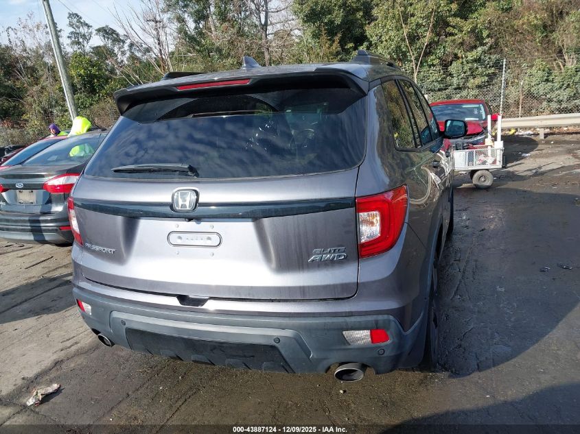 2021 Honda Passport Awd Elite VIN: 5FNYF8H01MB012279 Lot: 43887124
