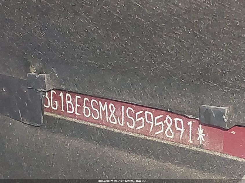 2018 Chevrolet Cruze Lt Auto VIN: 3G1BE6SM8JS595891 Lot: 43887189