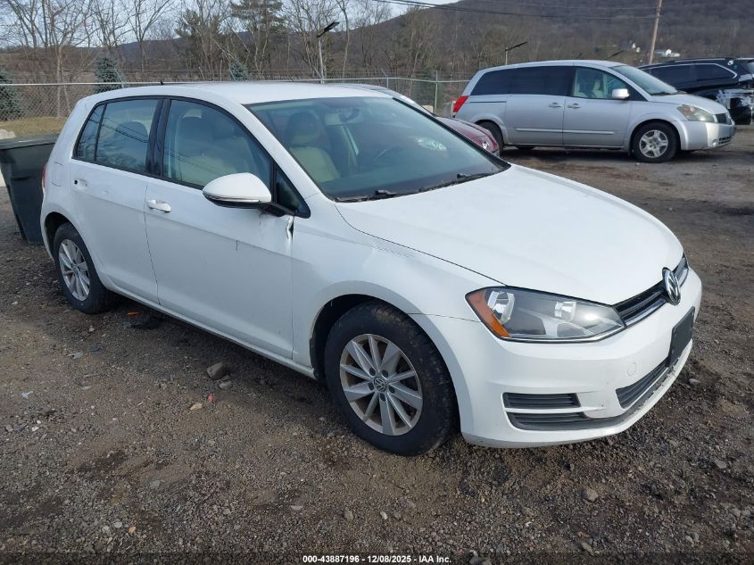 2015 Volkswagen Golf Tsi S 4-Door
