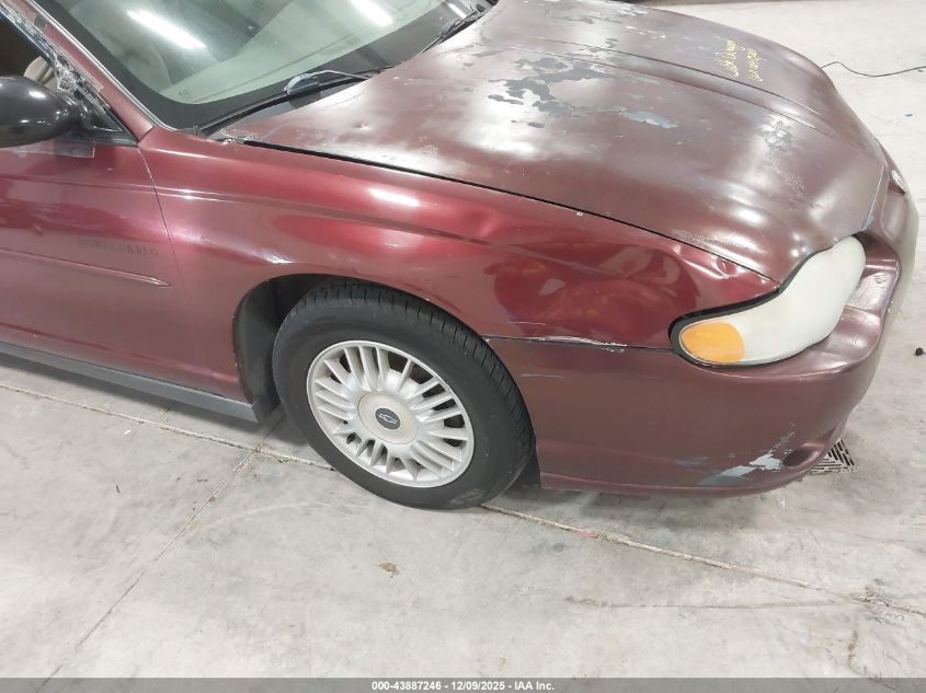 2001 Chevrolet Monte Carlo Ls VIN: 2G1WW12E619373440 Lot: 43887246