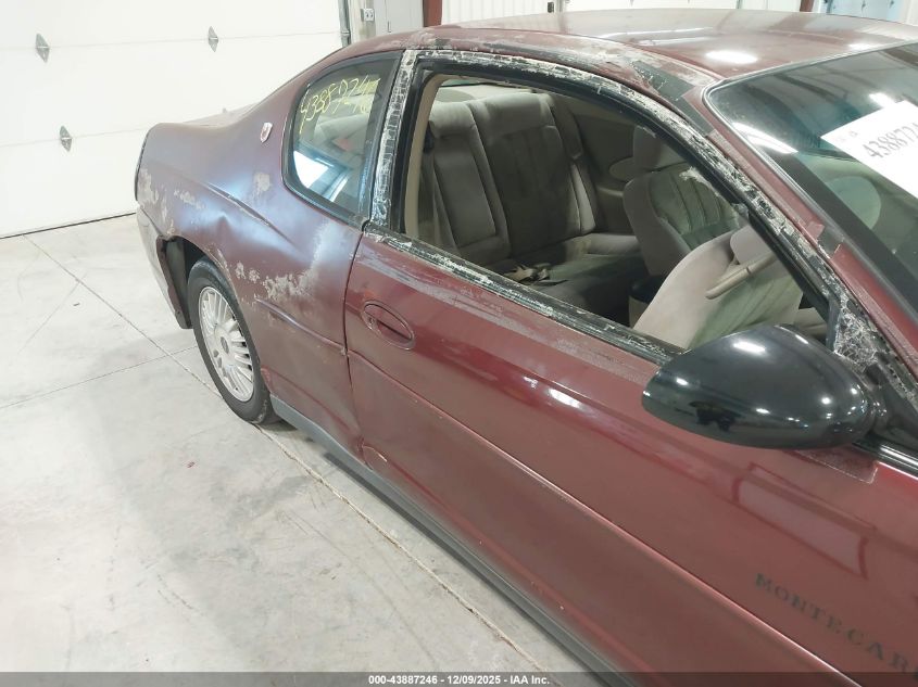 2001 Chevrolet Monte Carlo Ls VIN: 2G1WW12E619373440 Lot: 43887246