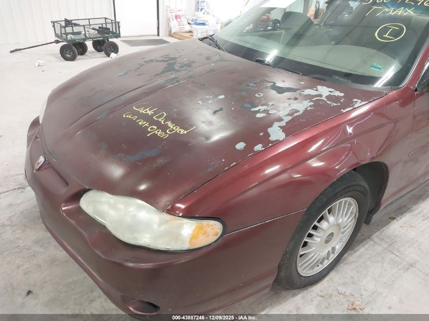2001 Chevrolet Monte Carlo Ls VIN: 2G1WW12E619373440 Lot: 43887246