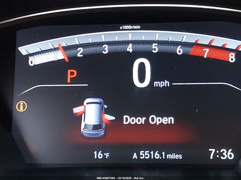 2019 Honda Cr-V Ex-L VIN: 5J6RW2H83KA006619 Lot: 43887305