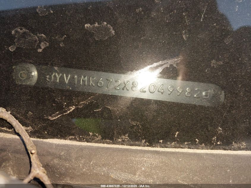 2008 Volvo C30 T5 R-Design/T5 Version 1.0/T5 Version 2.0 VIN: YV1MK672X82049982 Lot: 43887339