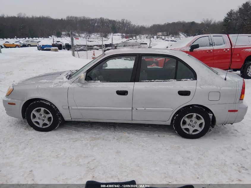 2003 Hyundai Accent Gl VIN: KMHCG45C83U495639 Lot: 43887442