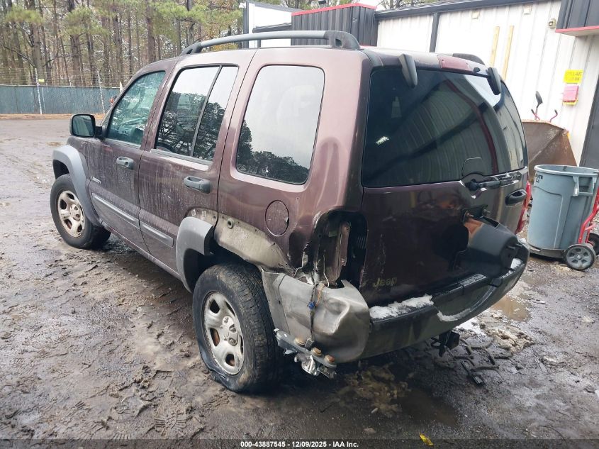 2004 Jeep Liberty Sport VIN: 1J4GK48K84W256048 Lot: 43887545