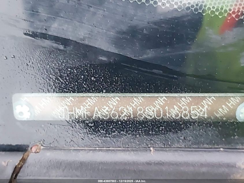 2008 Honda Civic Hybrid VIN: JHMFA36218S016854 Lot: 43887583