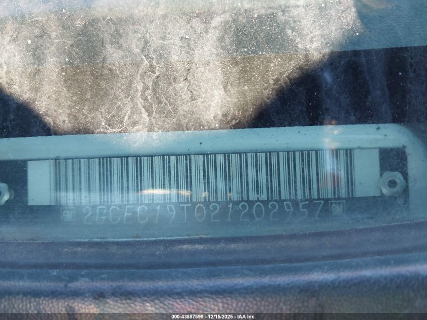 2002 Chevrolet Silverado 1500 Ls VIN: 2GCEC19T021202957 Lot: 43887599