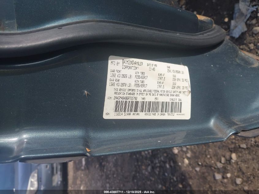 2006 Chrysler Pacifica VIN: 2A4GM48486R725792 Lot: 43887711