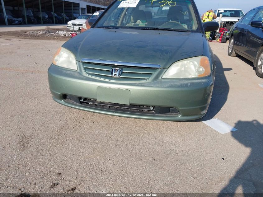 2003 Honda Civic Lx VIN: 1HGES16513L035501 Lot: 43887738