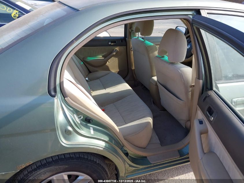 2003 Honda Civic Lx VIN: 1HGES16513L035501 Lot: 43887738