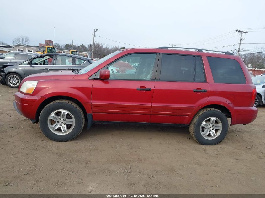 2005 Honda Pilot Ex-L VIN: 5FNYF18595B043199 Lot: 43887793