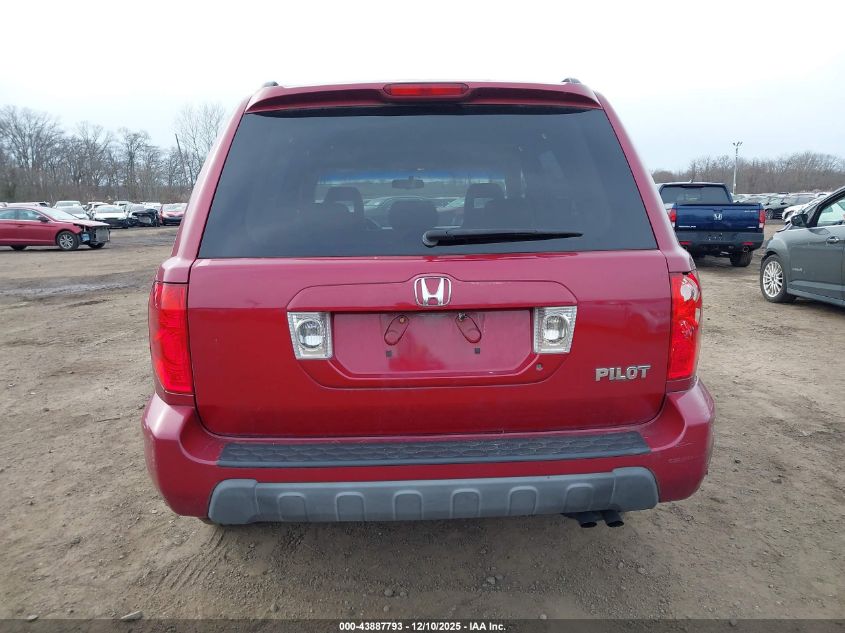 2005 Honda Pilot Ex-L VIN: 5FNYF18595B043199 Lot: 43887793