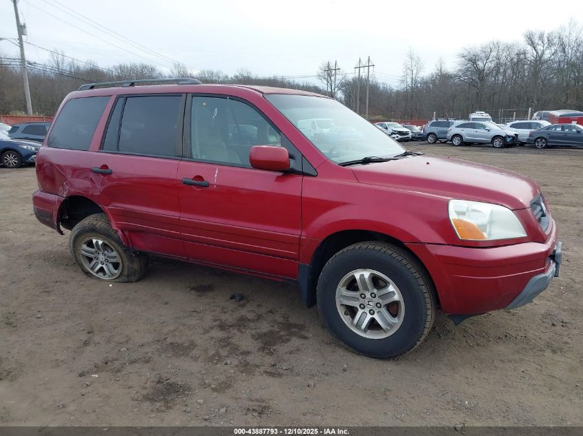 2005 Honda Pilot Ex-L VIN: 5FNYF18595B043199 Lot: 43887793