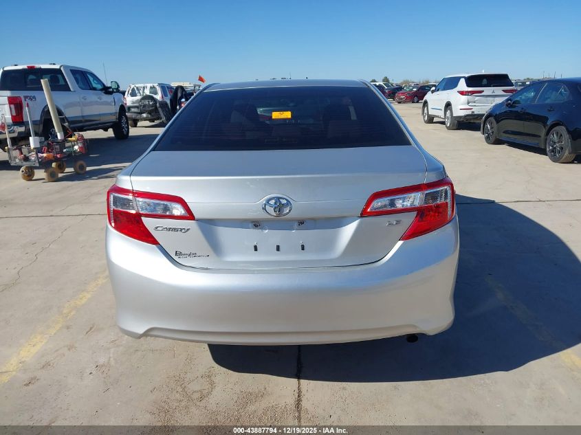 2012 Toyota Camry Le VIN: 4T4BF1FK6CR167449 Lot: 43887794