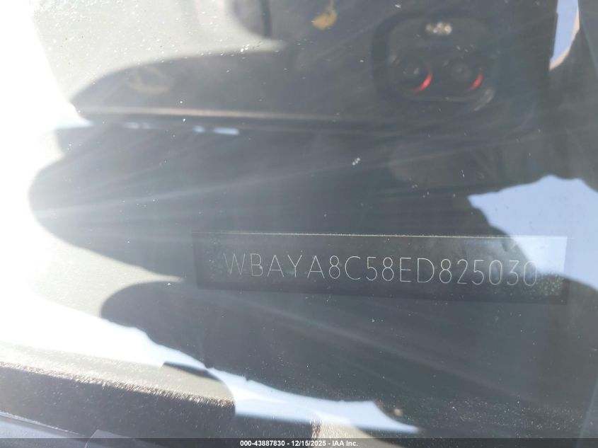 2014 BMW 750I VIN: WBAYA8C58ED825030 Lot: 43887830