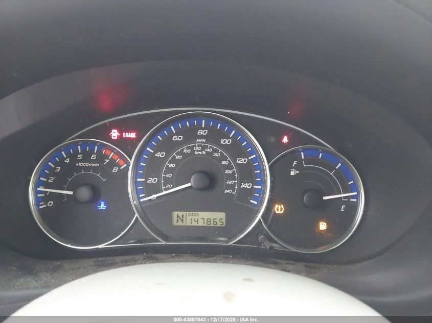 2011 Subaru Forester 2.5X VIN: JF2SHABC1BH712795 Lot: 43887843