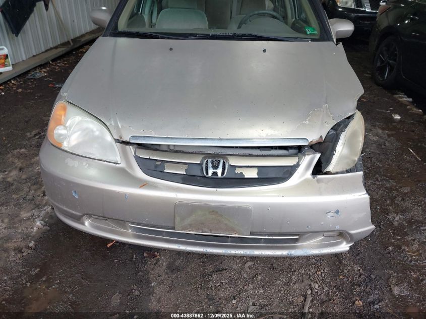 2002 Honda Civic Ex VIN: 2HGES26732H582658 Lot: 43887862