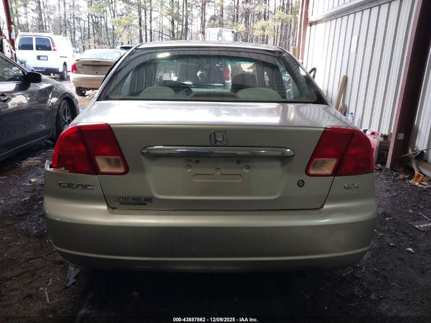 2002 Honda Civic Ex VIN: 2HGES26732H582658 Lot: 43887862