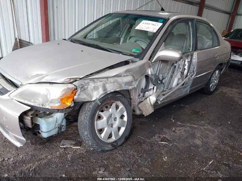 2002 Honda Civic Ex VIN: 2HGES26732H582658 Lot: 43887862