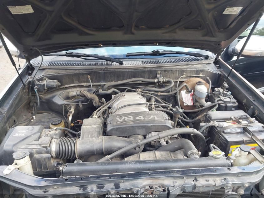 2001 Toyota Tundra Sr5 V8 VIN: 5TBBT44191S142431 Lot: 43887896