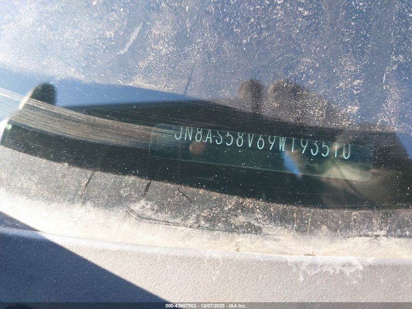 2009 Nissan Rogue S VIN: JN8AS58V69W193510 Lot: 43887902