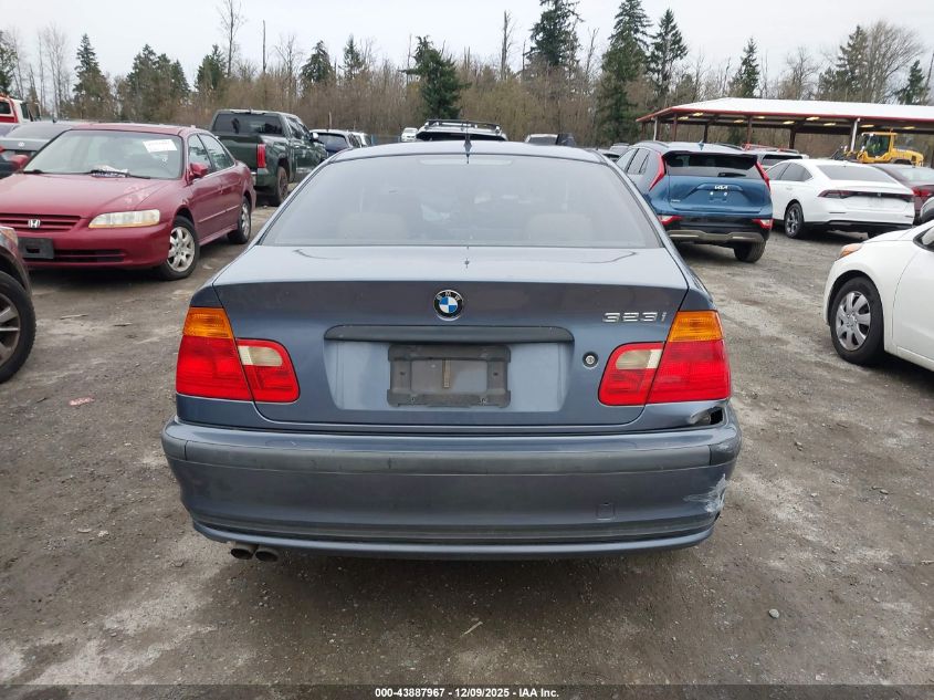 2000 BMW 323I VIN: WBAAM3347YFP70968 Lot: 43887967