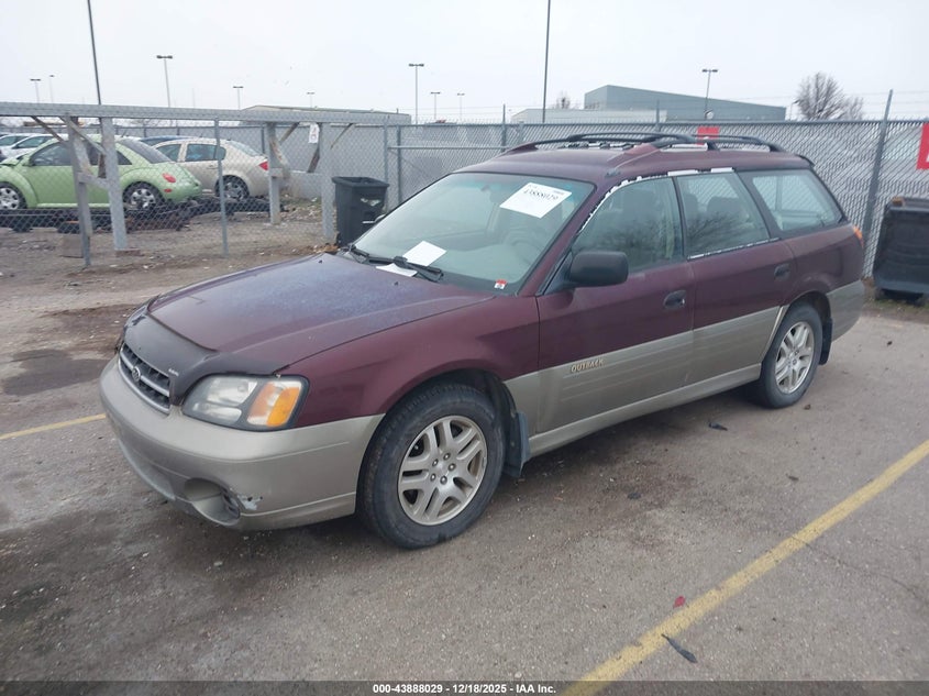 4S3BH675616654974 2001 SUBARU OUTBACK photo no. 2
