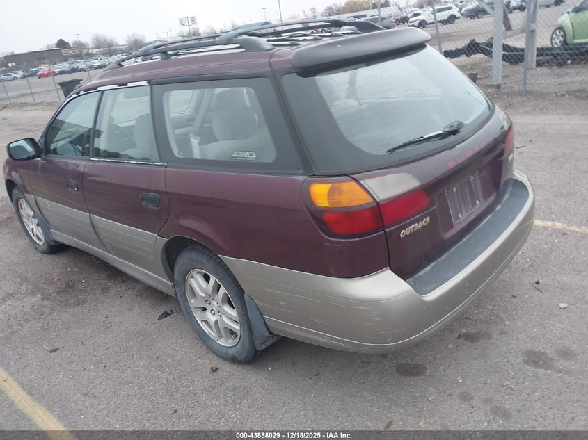 4S3BH675616654974 2001 SUBARU OUTBACK photo no. 3