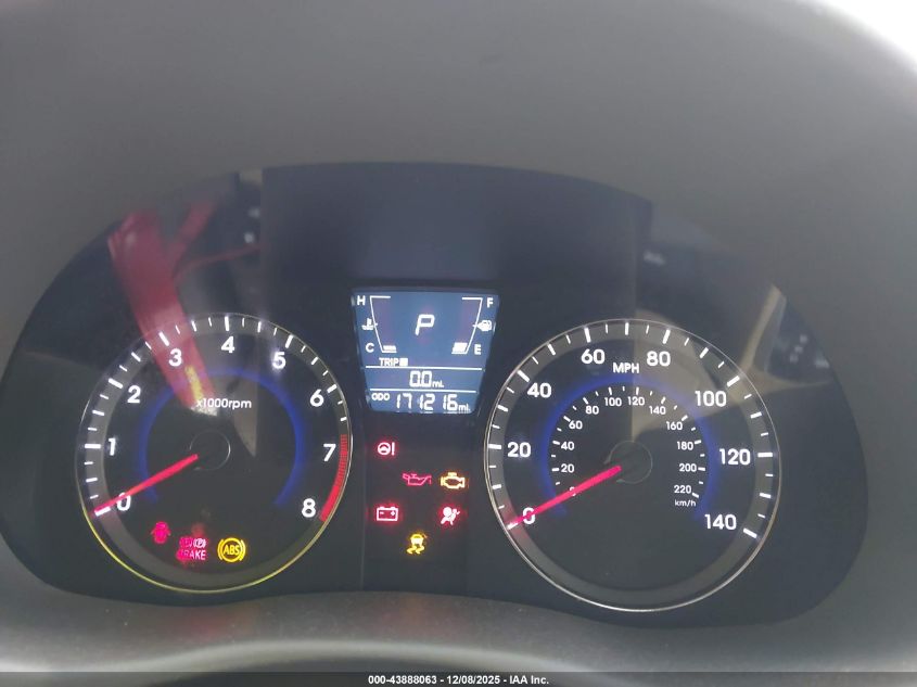 2014 Hyundai Accent Gls VIN: KMHCU4AE8EU608914 Lot: 43888063