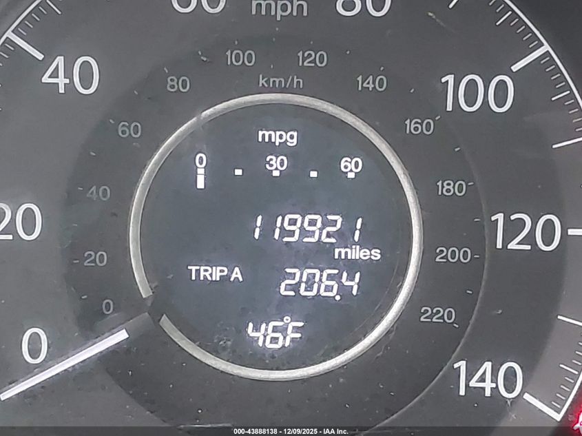 2012 Honda Cr-V Ex-L VIN: 5J6RM4H70CL063780 Lot: 43888138