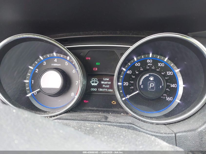 2013 Hyundai Sonata Gls VIN: 5NPEB4AC1DH747390 Lot: 43888163