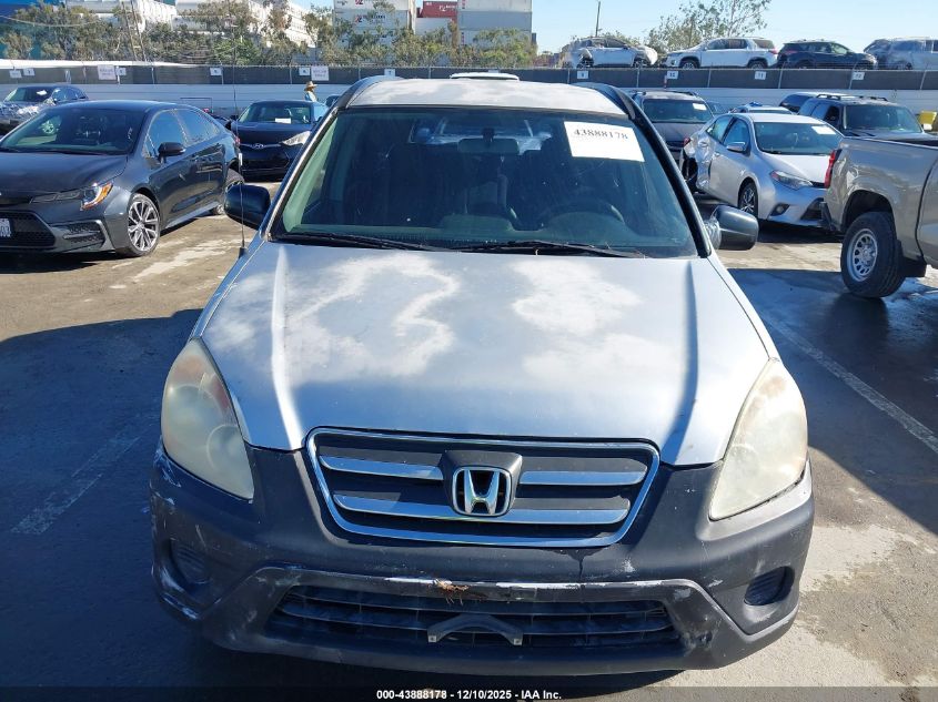 2005 Honda Cr-V Lx VIN: JHLRD68585C020472 Lot: 43888178