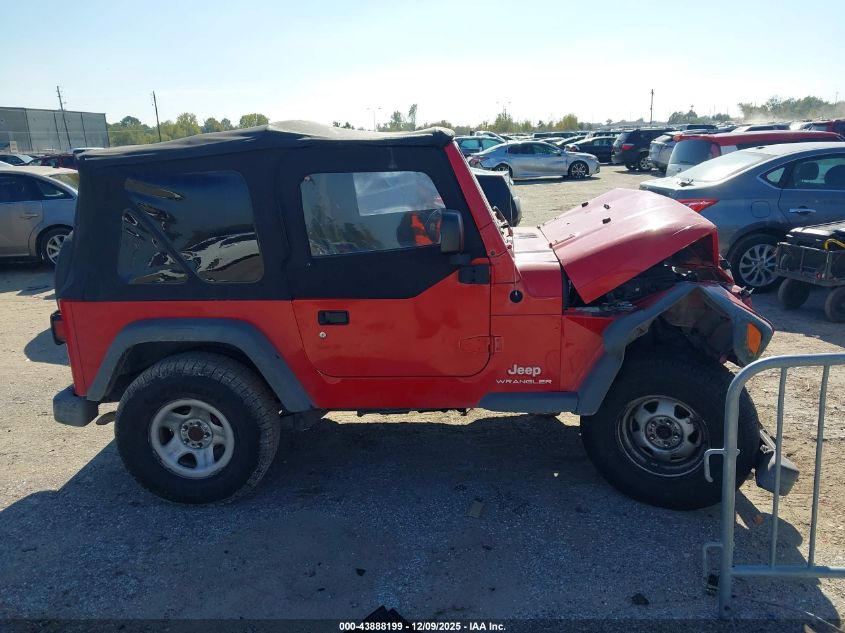 2004 Jeep Wrangler Se VIN: 1J4FA29134P701752 Lot: 43888199