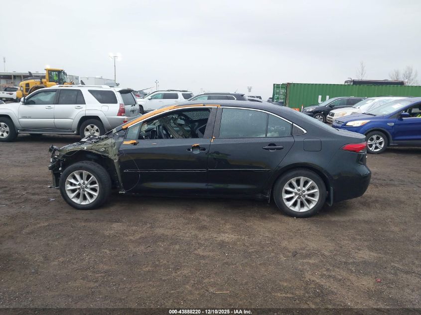 2020 Toyota Corolla Xle VIN: 5YFFPRAE3LP105288 Lot: 43888220