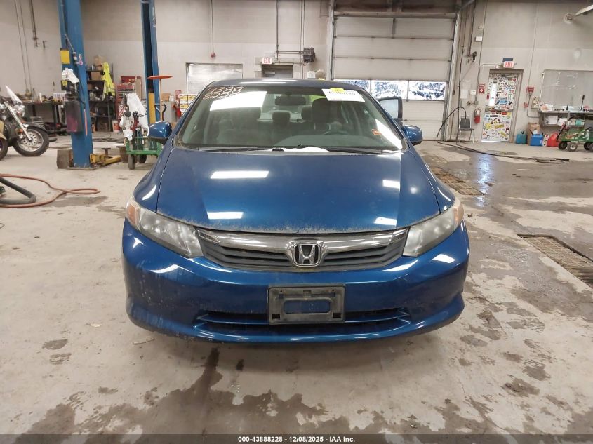 2012 Honda Civic Lx VIN: 2HGFB2F58CH543181 Lot: 43888228