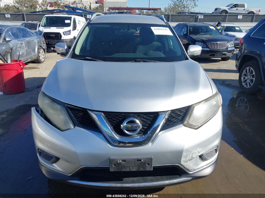 2015 Nissan Rogue Sv VIN: 5N1AT2MLXFC875102 Lot: 43888242