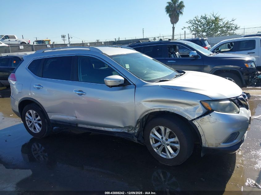 2015 Nissan Rogue Sv VIN: 5N1AT2MLXFC875102 Lot: 43888242