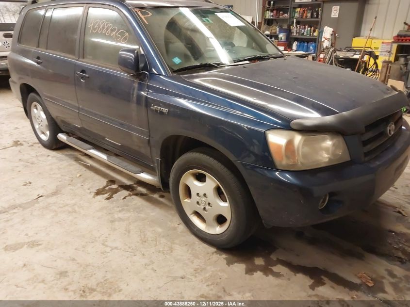 2004 Toyota Highlander Limited V6 VIN: JTEEP21A740001121 Lot: 43888250