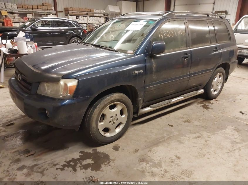 2004 Toyota Highlander Limited V6 VIN: JTEEP21A740001121 Lot: 43888250