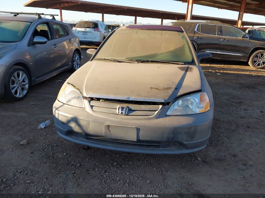 2003 Honda Civic Lx VIN: 2HGES16543H545046 Lot: 43888280