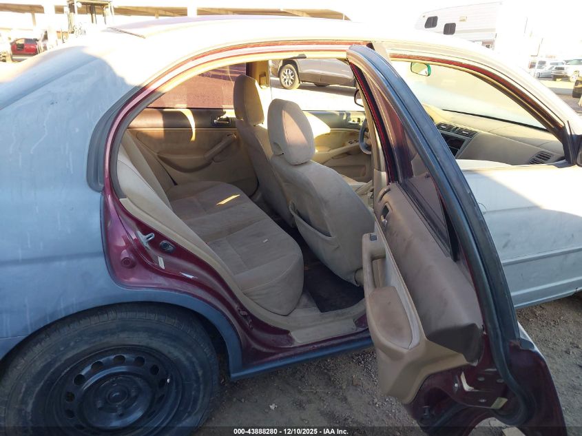 2003 Honda Civic Lx VIN: 2HGES16543H545046 Lot: 43888280