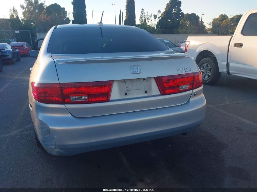 2005 Honda Accord Hybrid Ima VIN: JHMCN36595C002739 Lot: 43888286