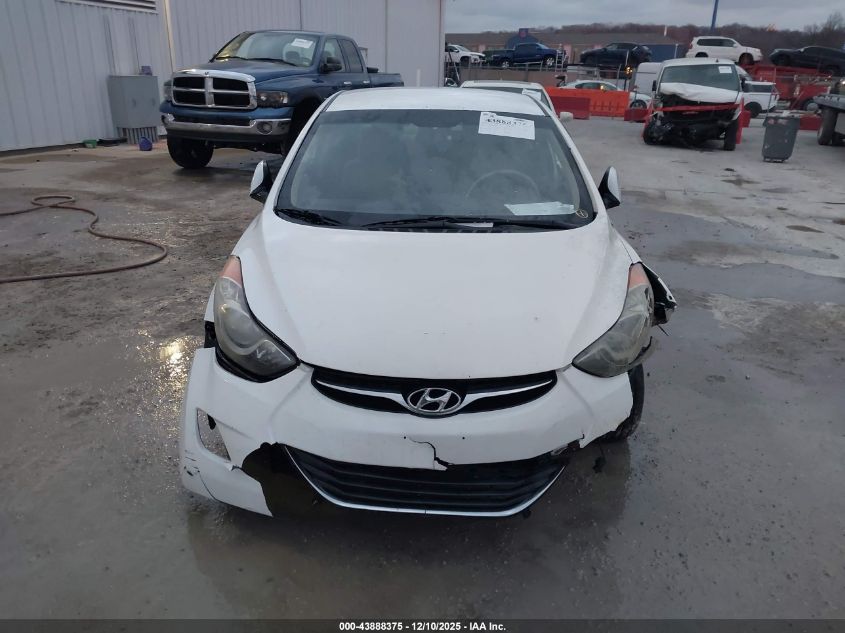 2013 Hyundai Elantra Gls VIN: 5NPDH4AE2DH262817 Lot: 43888375
