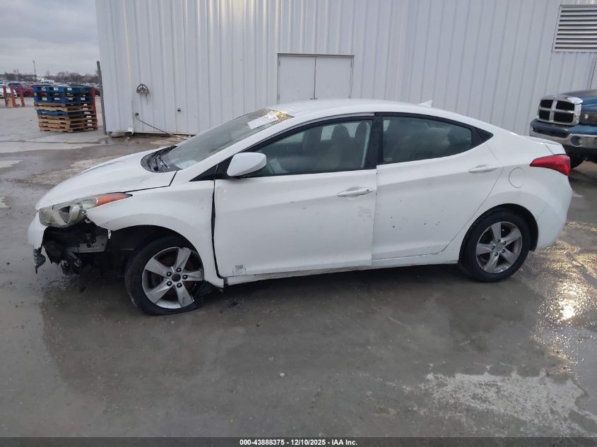 2013 Hyundai Elantra Gls VIN: 5NPDH4AE2DH262817 Lot: 43888375
